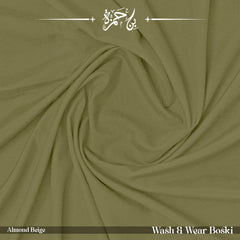 Wash & Wear Winter Boski Shalwar Kameez - Almond Beige