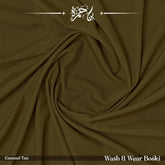 Wash & Wear Winter Boski Shalwar Kameez - Caramel Tan