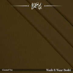 Wash & Wear Winter Boski Shalwar Kameez - Caramel Tan