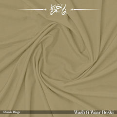 Wash & Wear Winter Boski Shalwar Kameez - Classic Biege