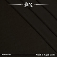 Wash & Wear Winter Boski Shalwar Kameez - Dark Espresso