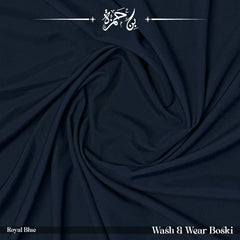 Wash & Wear Winter Boski Unstitched Shalwar Kameez - Royal Blue