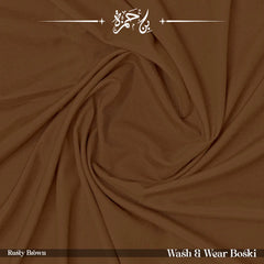 Wash & Wear Winter Boski Unstitched Shalwar Kameez - Rusty Brown