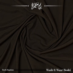 Wash & Wear Winter Boski Shalwar Kameez - Dark Espresso