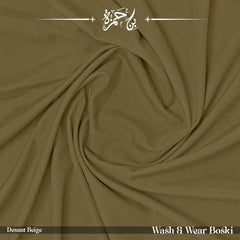 Wash & Wear Boski Unstitched Shalwar Kameez - Desert Beige