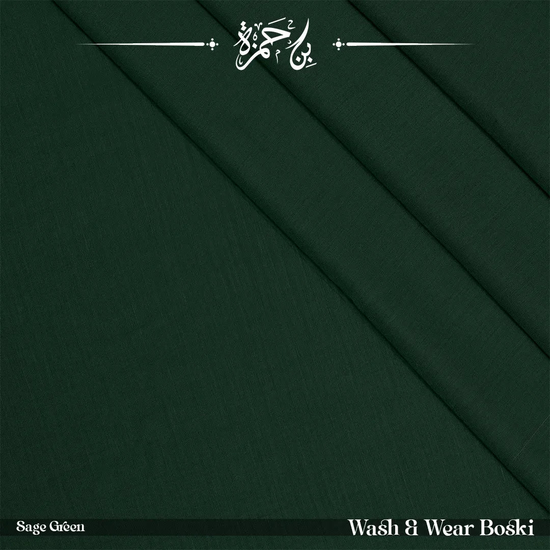 Wash & Wear Winter Boski Unstitched Shalwar Kameez - Sage Green