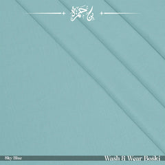 Wash & Wear Winter Bosk Unstitched Shalwar Kameez - Sky Blue